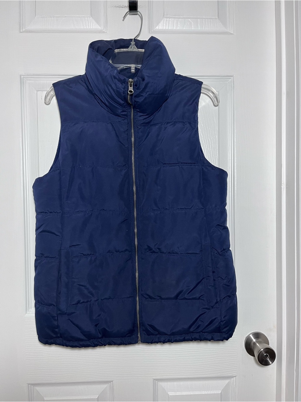 Old Navy Microfleece Lined Navy Quilted Puffer Vest